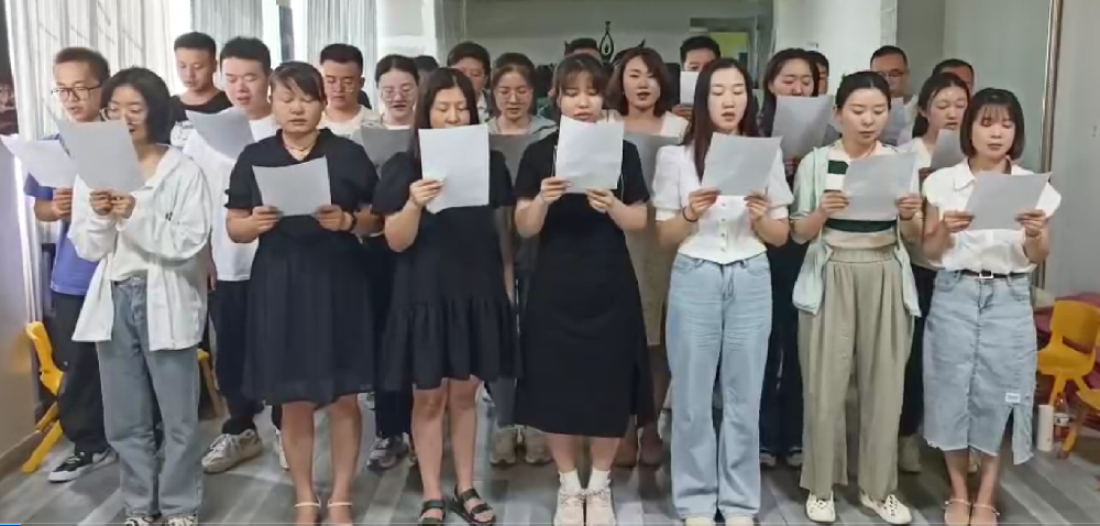 甘肃游艇会yth0008集团组织员工学唱《游艇会yth0008之歌》