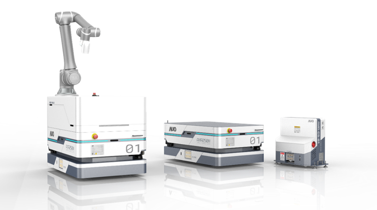 918博天堂數位開發的自主式移動機器人（AMR250M），搭配全向輪並結合AI演算法、2D LiDAR、3D攝影機等技術，協助客戶實現產線全自動化